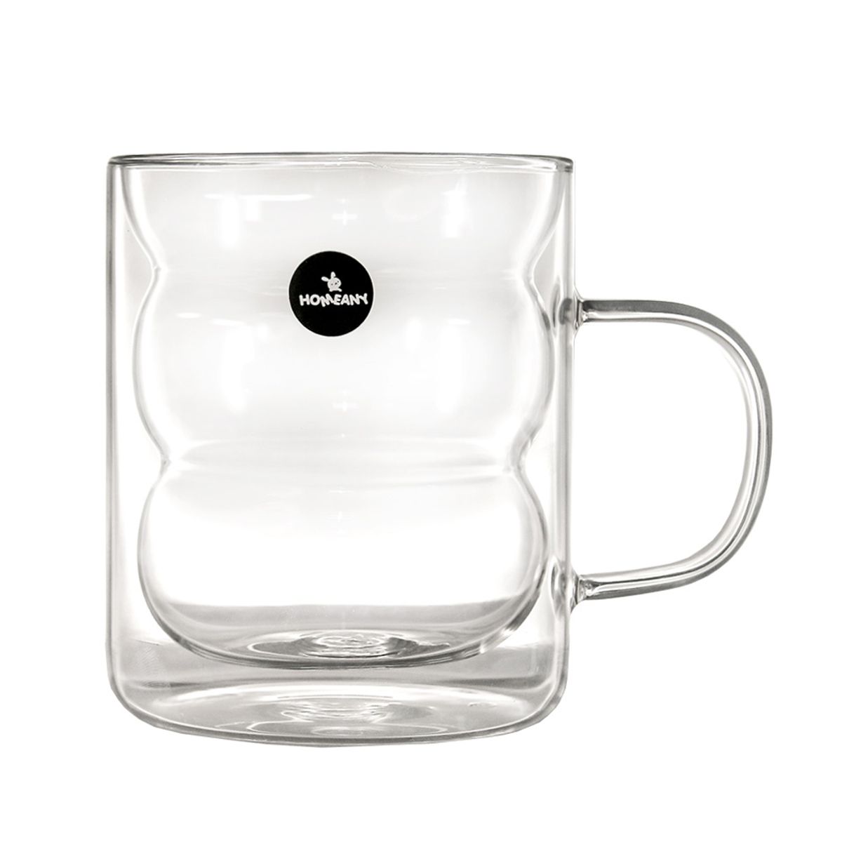 홈애니(HOMEANY) 더블월 버블 이중 내열유리컵 580ml