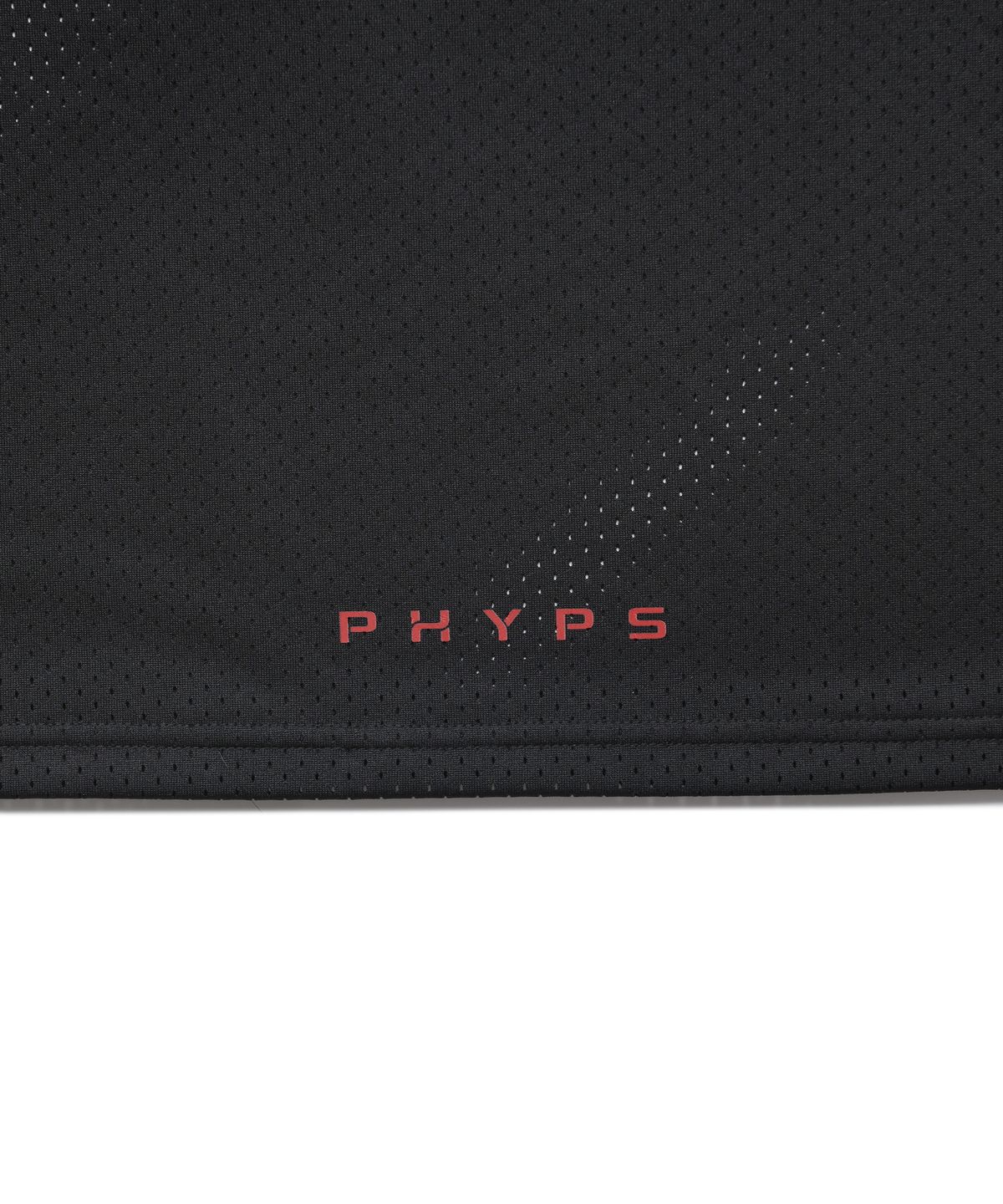핍스 모터사이클(PHYPS MOTORCYCLE) Original Wing logo Mesh Sleeveless Black
