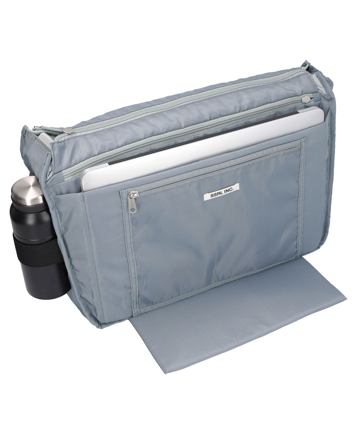에스에스알엘(SSRL) Raven Oblique Messenger Bag / Silver