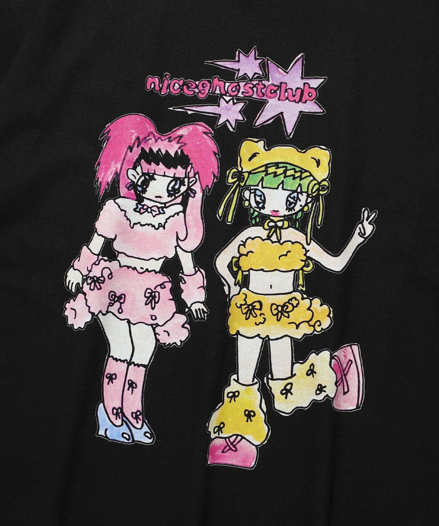 Tシャツ・カットソー [NICEGHOSTCLUB][X SOULPUSSSY CAT]GHOSTSOULGIRL RABBIT&BEAR MUSINSA | NICE GHOST CLUB [X SOULPUSSSY CAT]GHOSTSOULGIRL