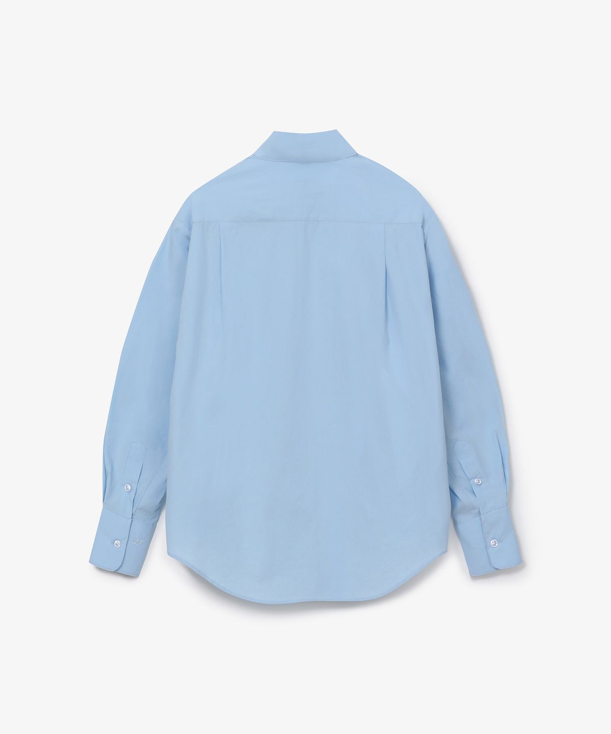 솔트앤초콜릿(SALT AND CHOCOLATE) SAC 로고 오버핏 포플린 셔츠 스카이블루 4W2417001