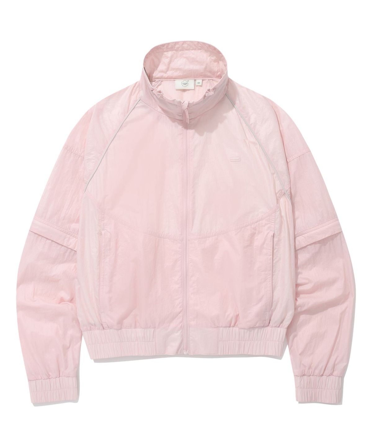 커버낫 우먼(COVERNAT WOMAN) 우먼 실키 나일론 디테처블 점퍼 Light Pink