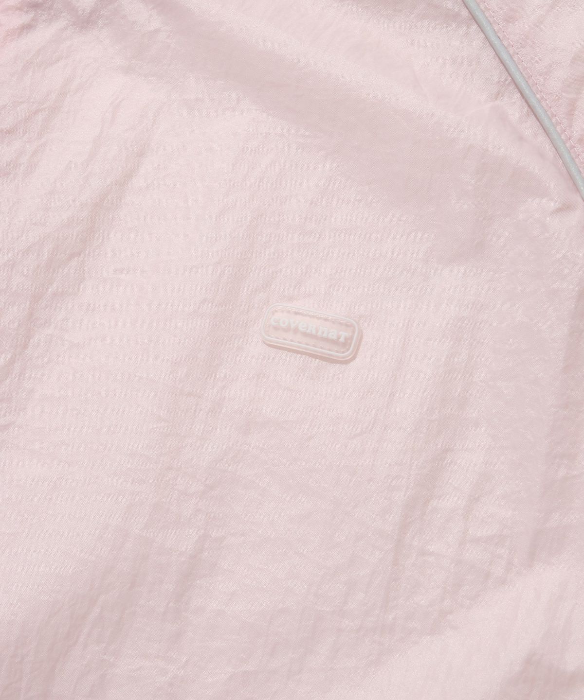 커버낫 우먼(COVERNAT WOMAN) 우먼 실키 나일론 디테처블 점퍼 Light Pink