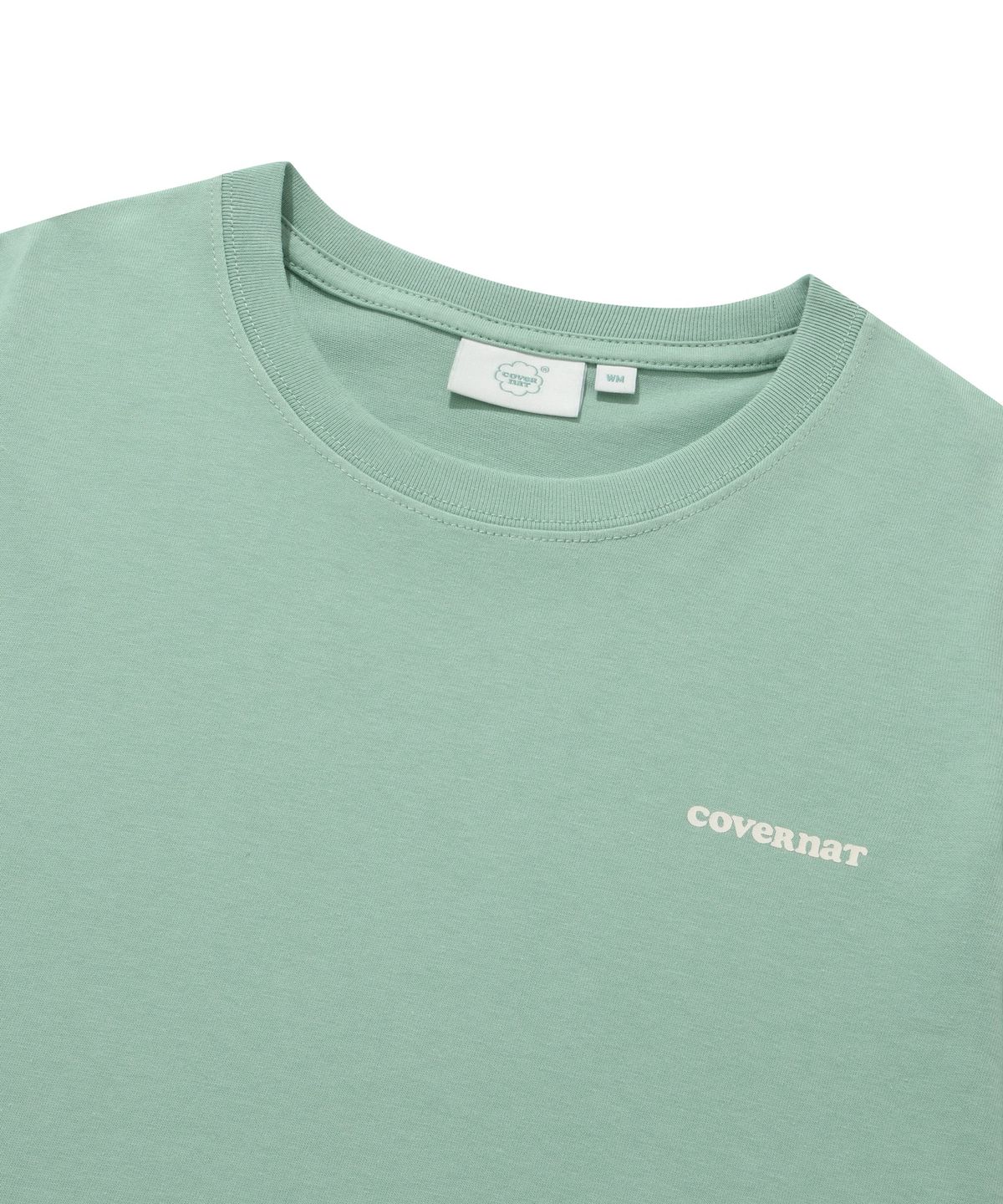 커버낫 우먼(COVERNAT WOMAN) [2PACK] 우먼 쿨 코튼 에센셜 티셔츠 Ecru+Surf Green