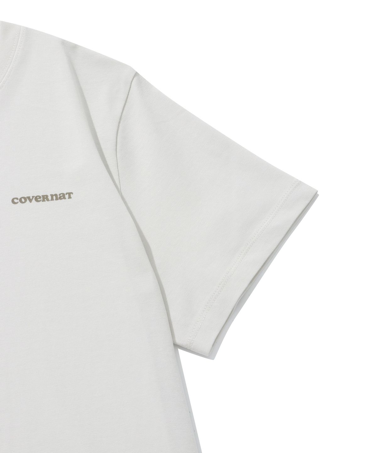 커버낫 우먼(COVERNAT WOMAN) [2PACK] 우먼 쿨 코튼 에센셜 티셔츠 Ecru+Surf Green