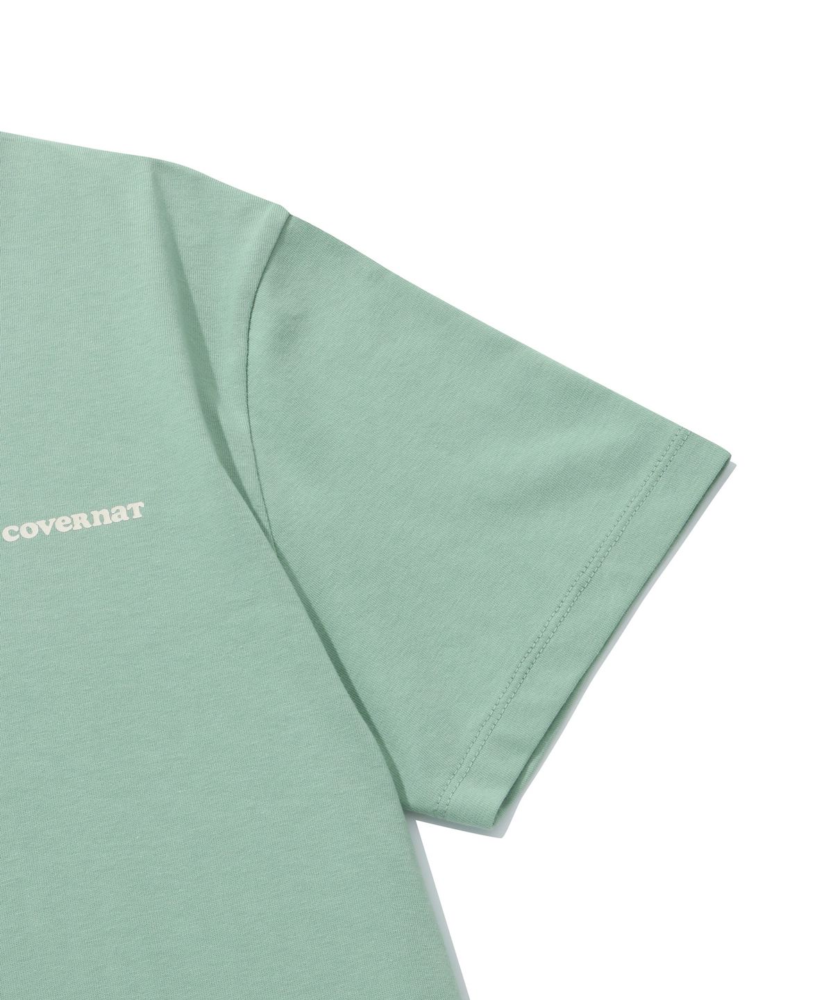 커버낫 우먼(COVERNAT WOMAN) [2PACK] 우먼 쿨 코튼 에센셜 티셔츠 Ecru+Surf Green