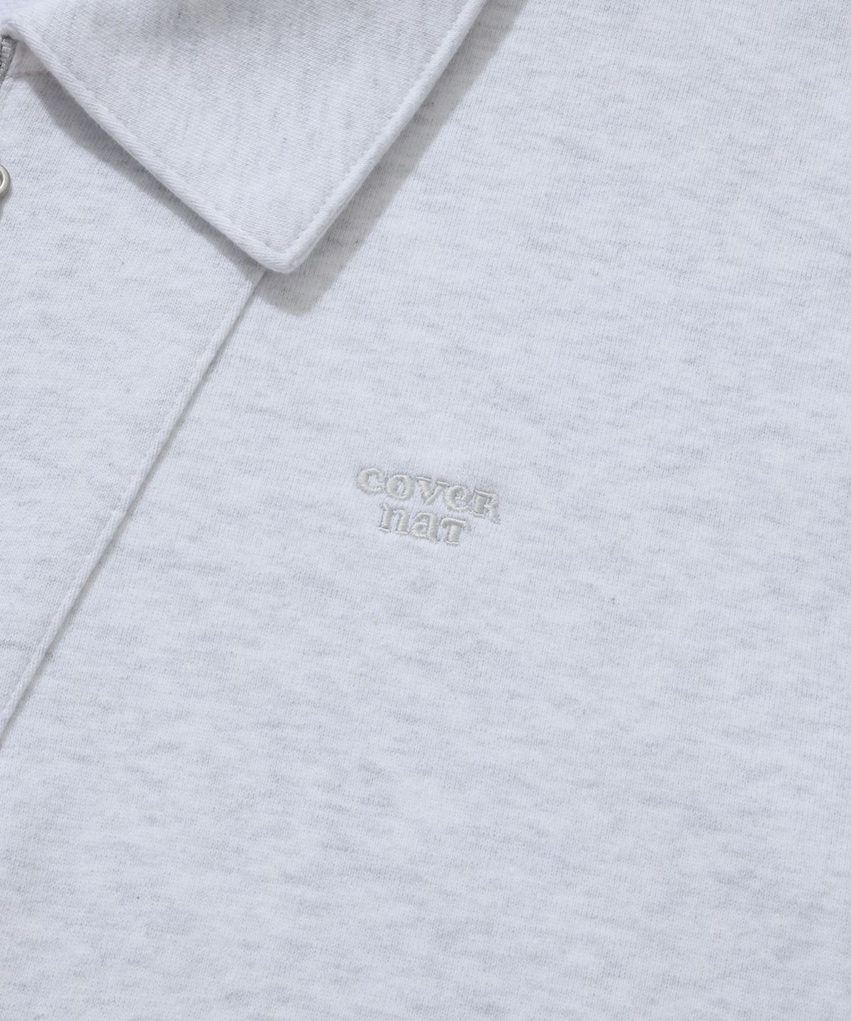 커버낫 우먼(COVERNAT WOMAN) 우먼 카라 하프 집업 맨투맨 Heather Gray