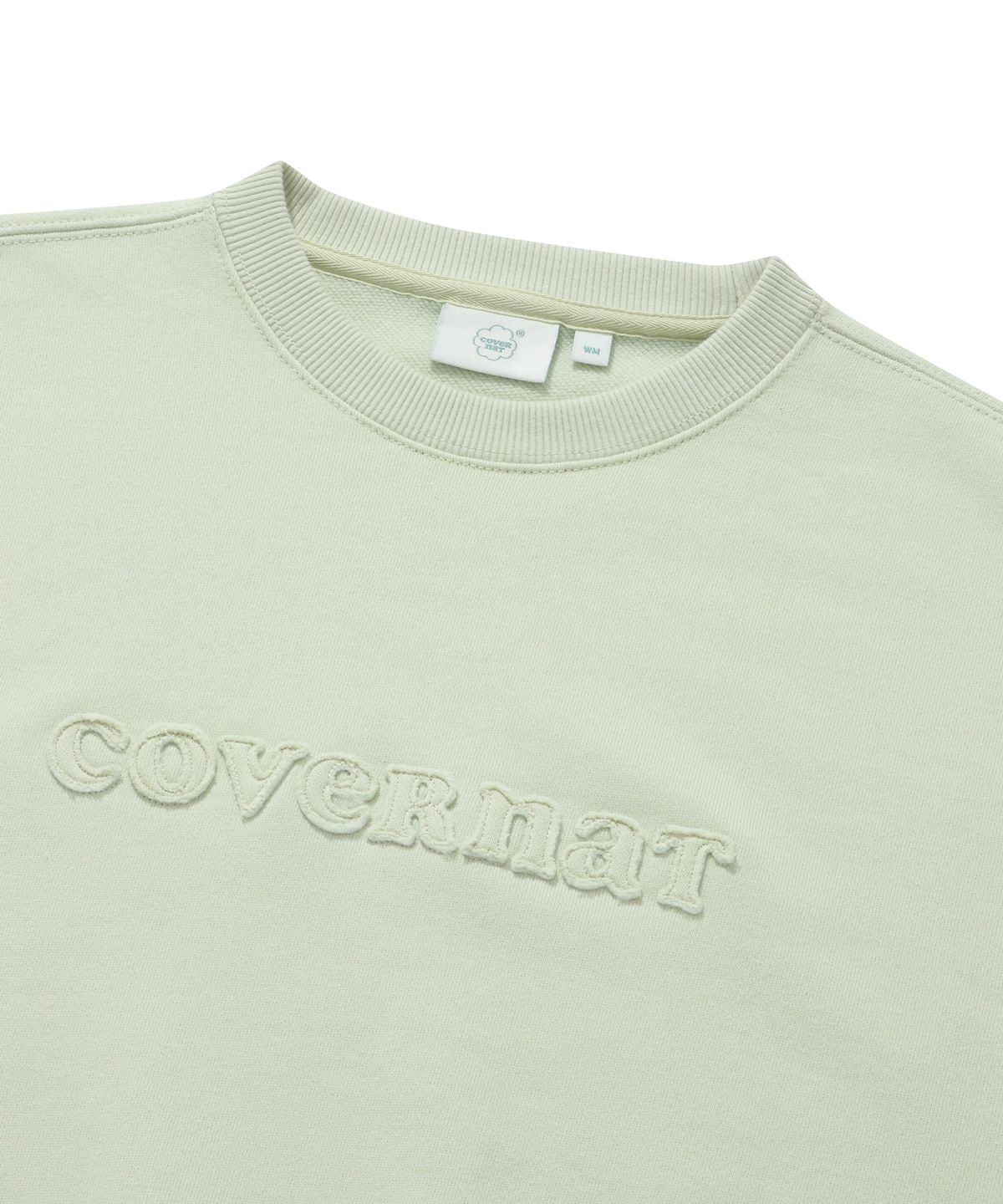 커버낫 우먼(COVERNAT WOMAN) 우먼 쿠퍼 로고 맨투맨 Light Green