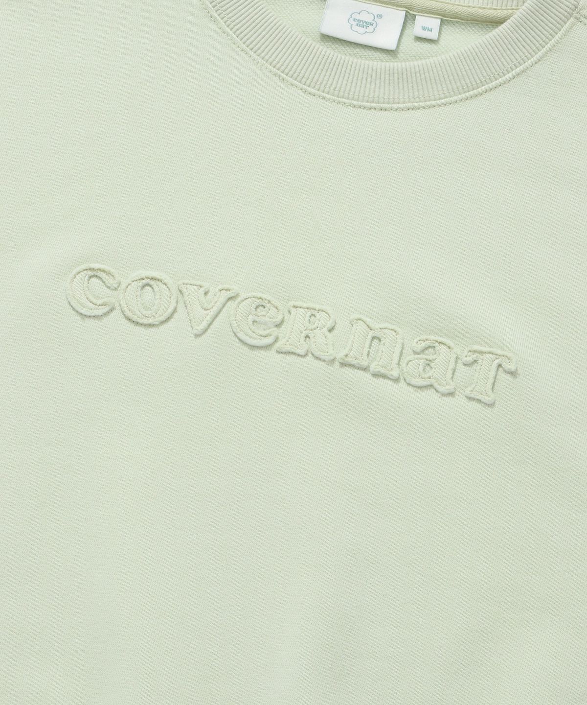 커버낫 우먼(COVERNAT WOMAN) 우먼 쿠퍼 로고 맨투맨 Light Green