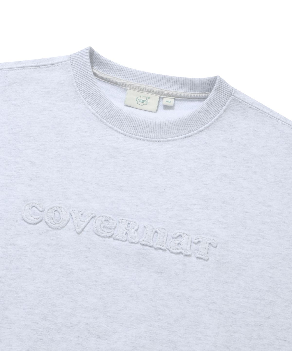 커버낫 우먼(COVERNAT WOMAN) 우먼 쿠퍼 로고 맨투맨 Heather Gray