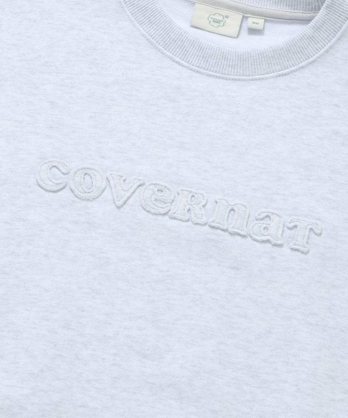 커버낫 우먼(COVERNAT WOMAN) 우먼 쿠퍼 로고 맨투맨 Heather Gray