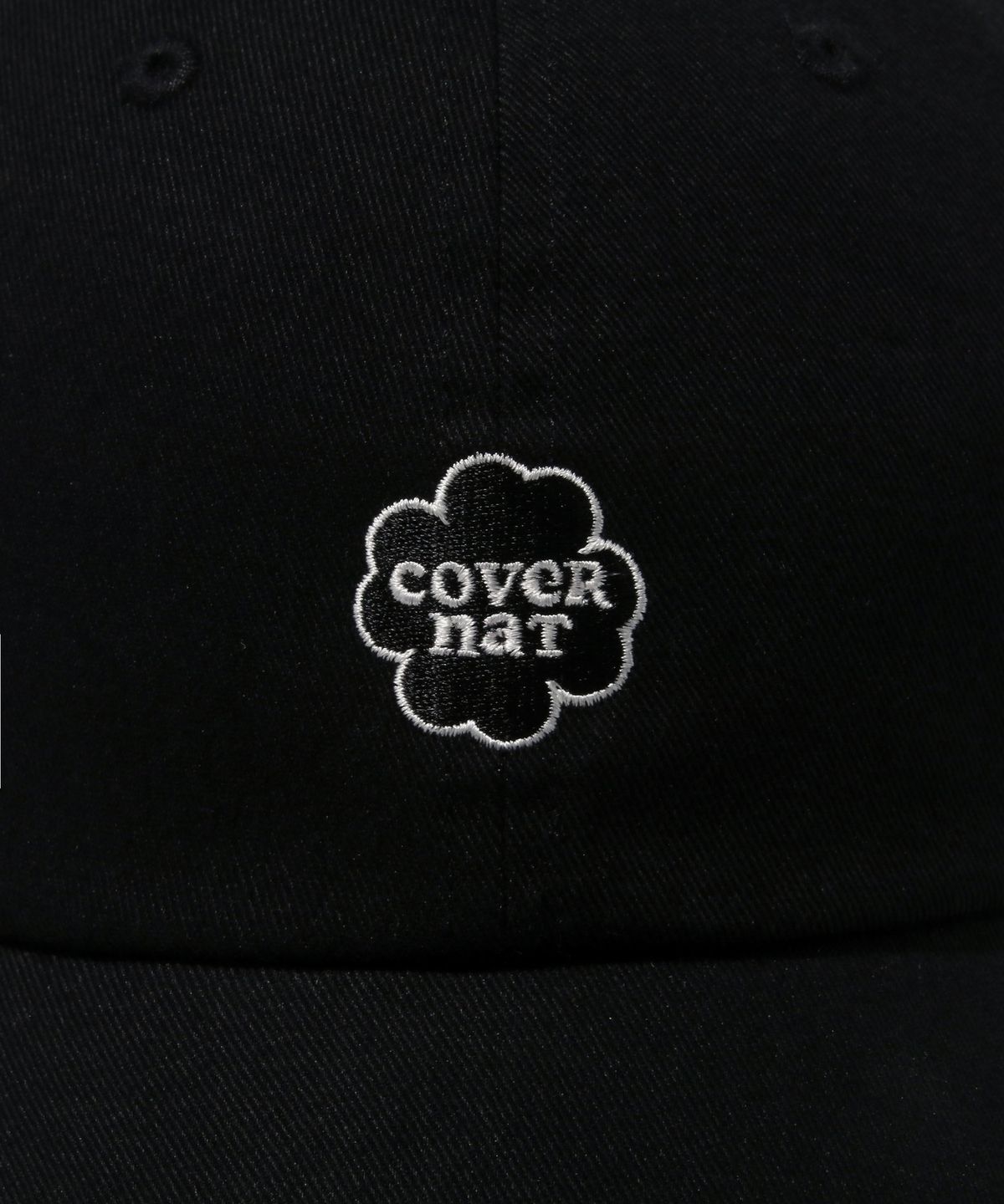 커버낫 우먼(COVERNAT WOMAN) 클로버하트 스몰 로고 볼캡 Black
