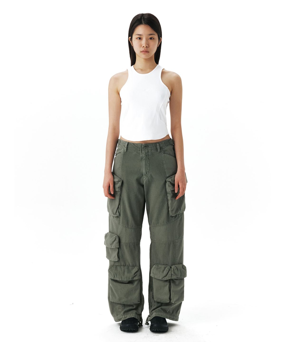 이이(EE) UTILITY CARGO PANTS OLIVE