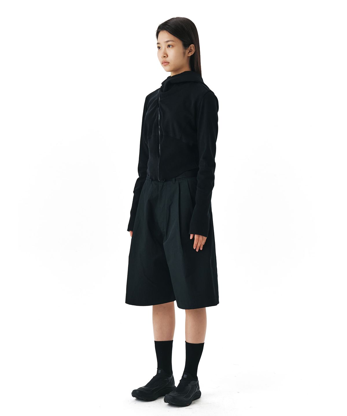 이이(EE) COTTON CARGO HALF PANTS NAVY