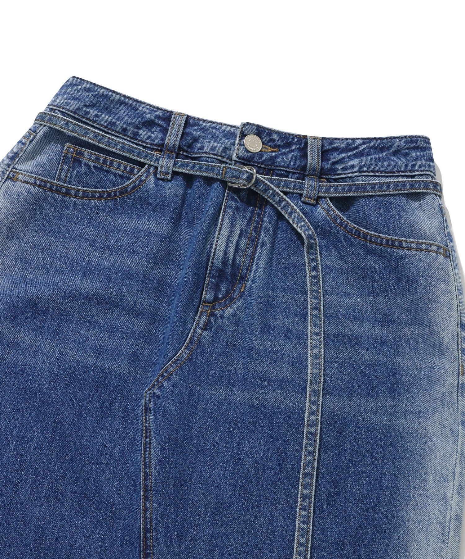スカート COVERNAT (W) DENIM LONG SKIRT 4FK1623 Women's Denim Long Skirt Blue - Covernat | 60% - Asian