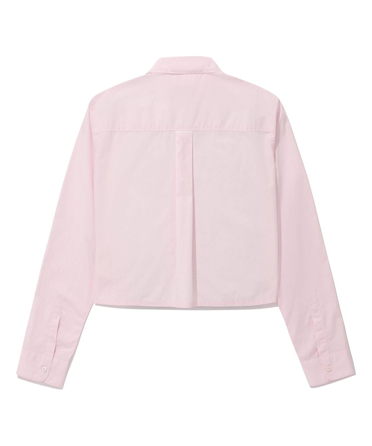 커버낫 우먼(COVERNAT WOMAN) 우먼 포플린 크롭 셔츠 Light Pink