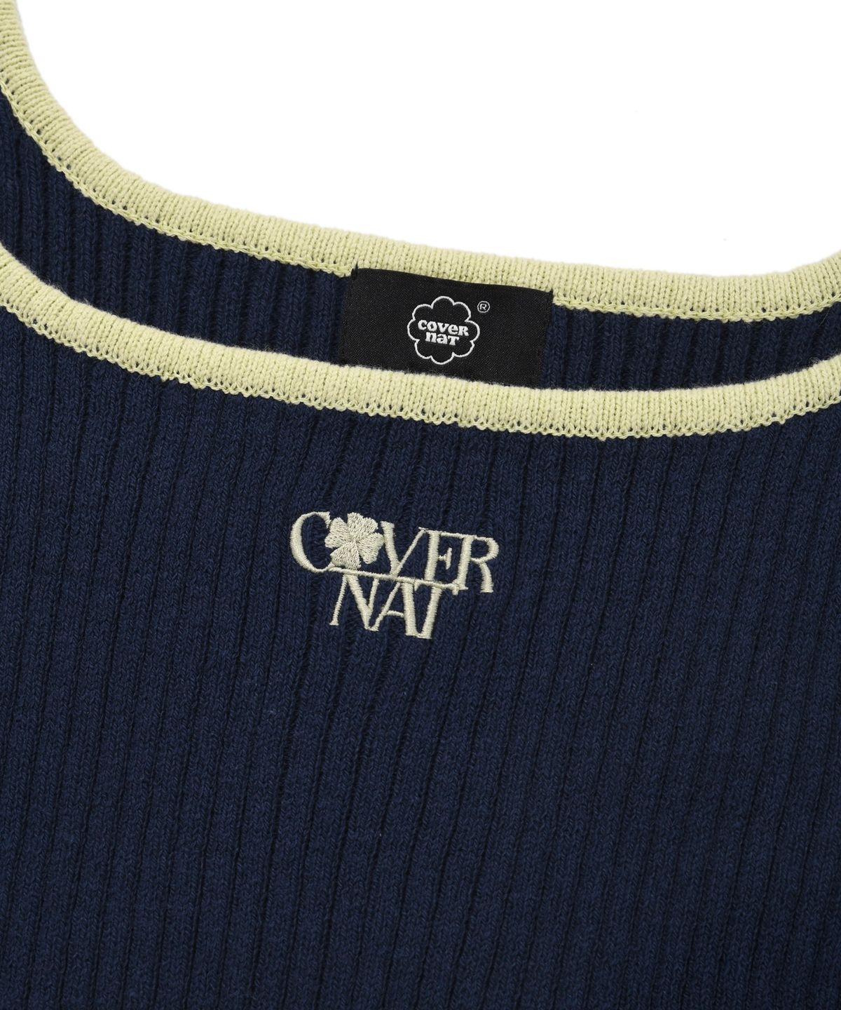 커버낫 우먼(COVERNAT WOMAN) 우먼 립 슬리브리스 니트 Navy