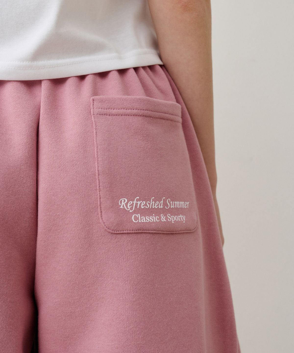 아페고 스포츠(APEGO SPORTS) Bermuda Sweat Shorts Indi Pink