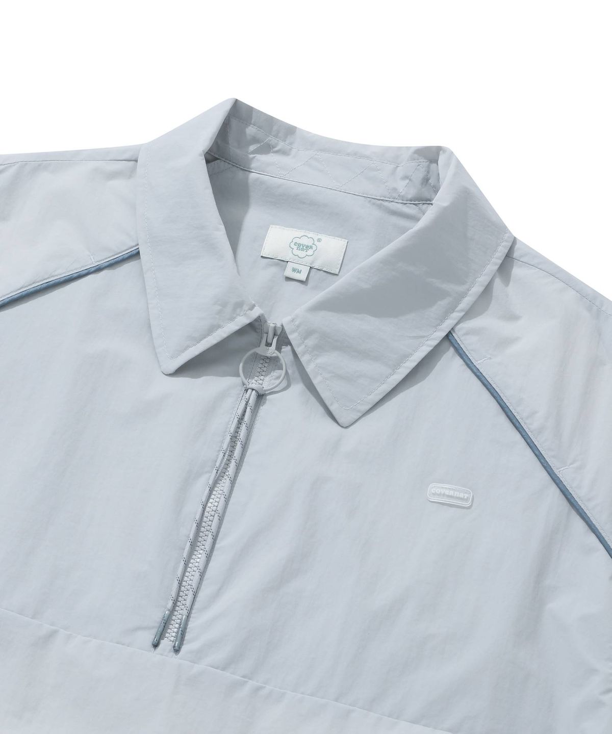 커버낫 우먼(COVERNAT WOMAN) 우먼 파이핑 컷아웃 아노락 Light Gray