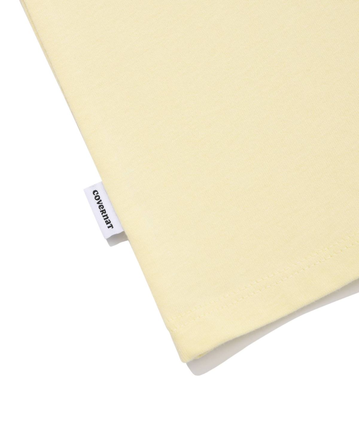 커버낫 우먼(COVERNAT WOMAN) 우먼 아치 클로버하트 티셔츠 Light Yellow