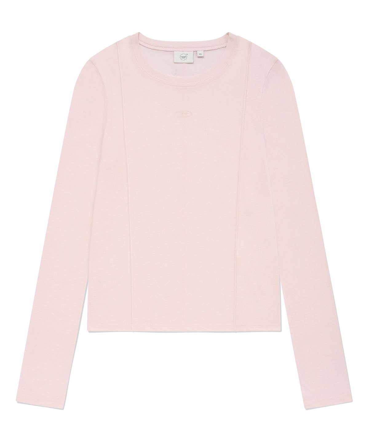 커버낫 우먼(COVERNAT WOMAN) 우먼 라운드넥 슬림 롱슬리브 Light Pink