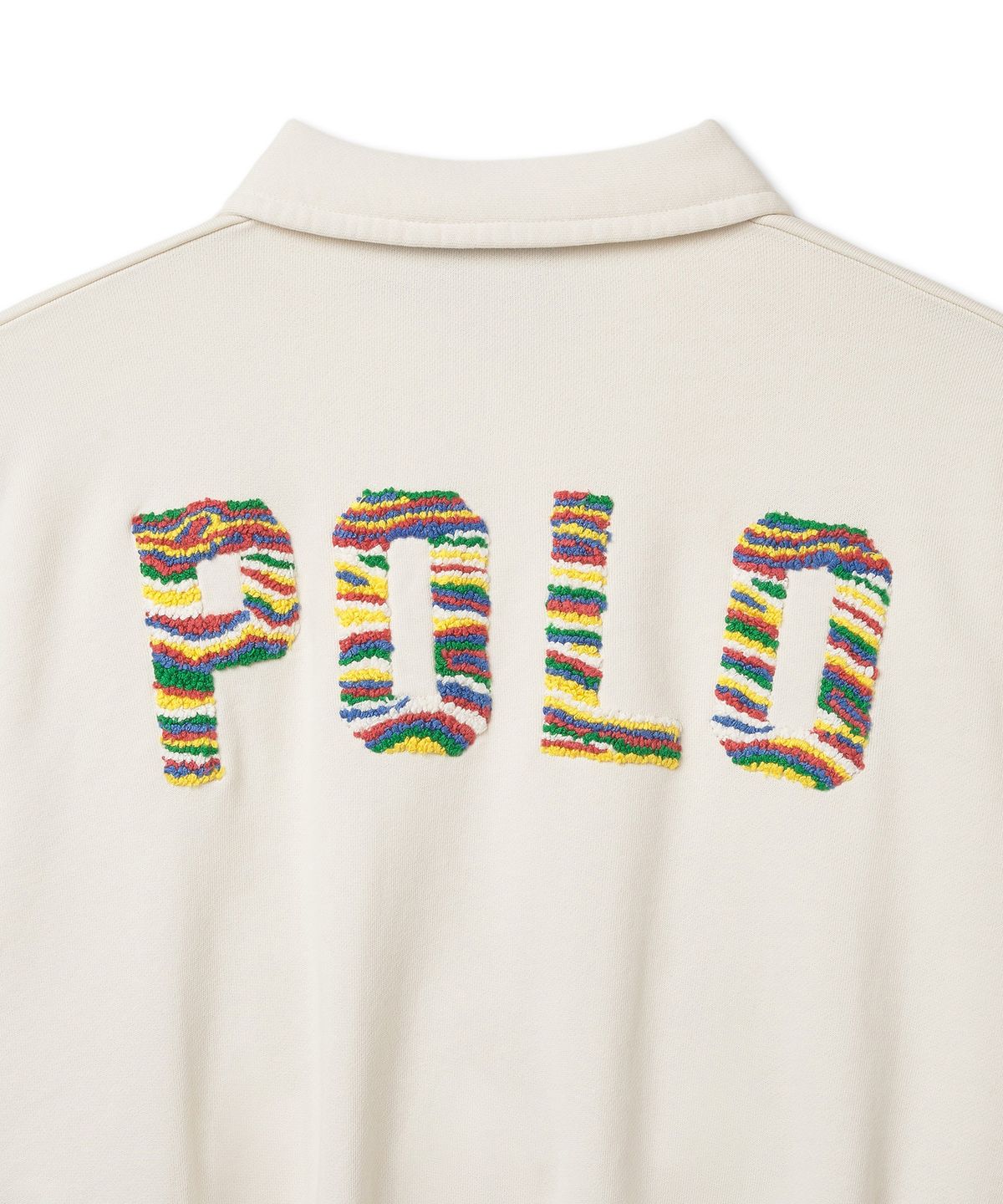 폴로 랄프 로렌(POLO RALPH LAUREN) W 로고 프렌치 테리 풀오버 - 내추럴