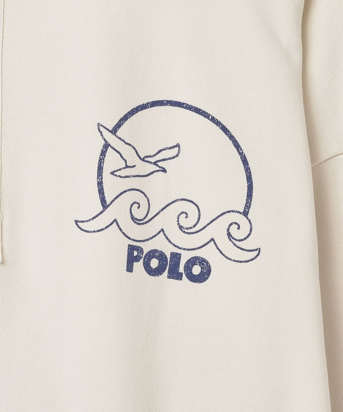 폴로 랄프 로렌(POLO RALPH LAUREN) W 로고 프렌치 테리 풀오버 - 내추럴