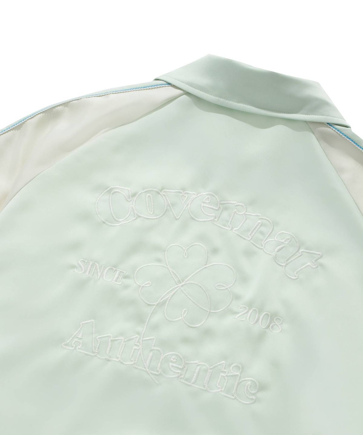 커버낫 우먼(COVERNAT WOMAN) 우먼 아치 클로버하트 스카잔 자켓 Light Green