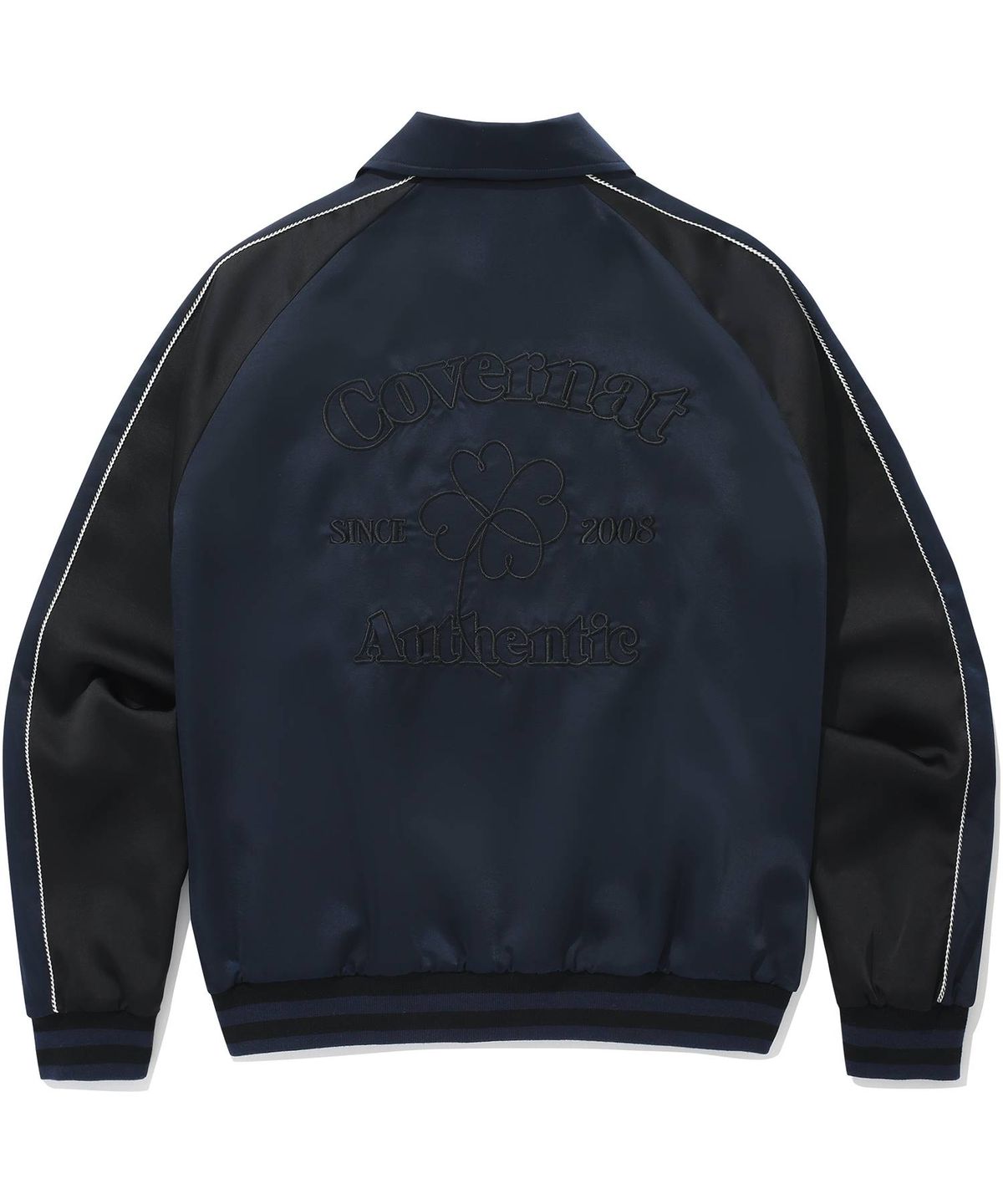 커버낫 우먼(COVERNAT WOMAN) 우먼 아치 클로버하트 스카잔 자켓 Navy