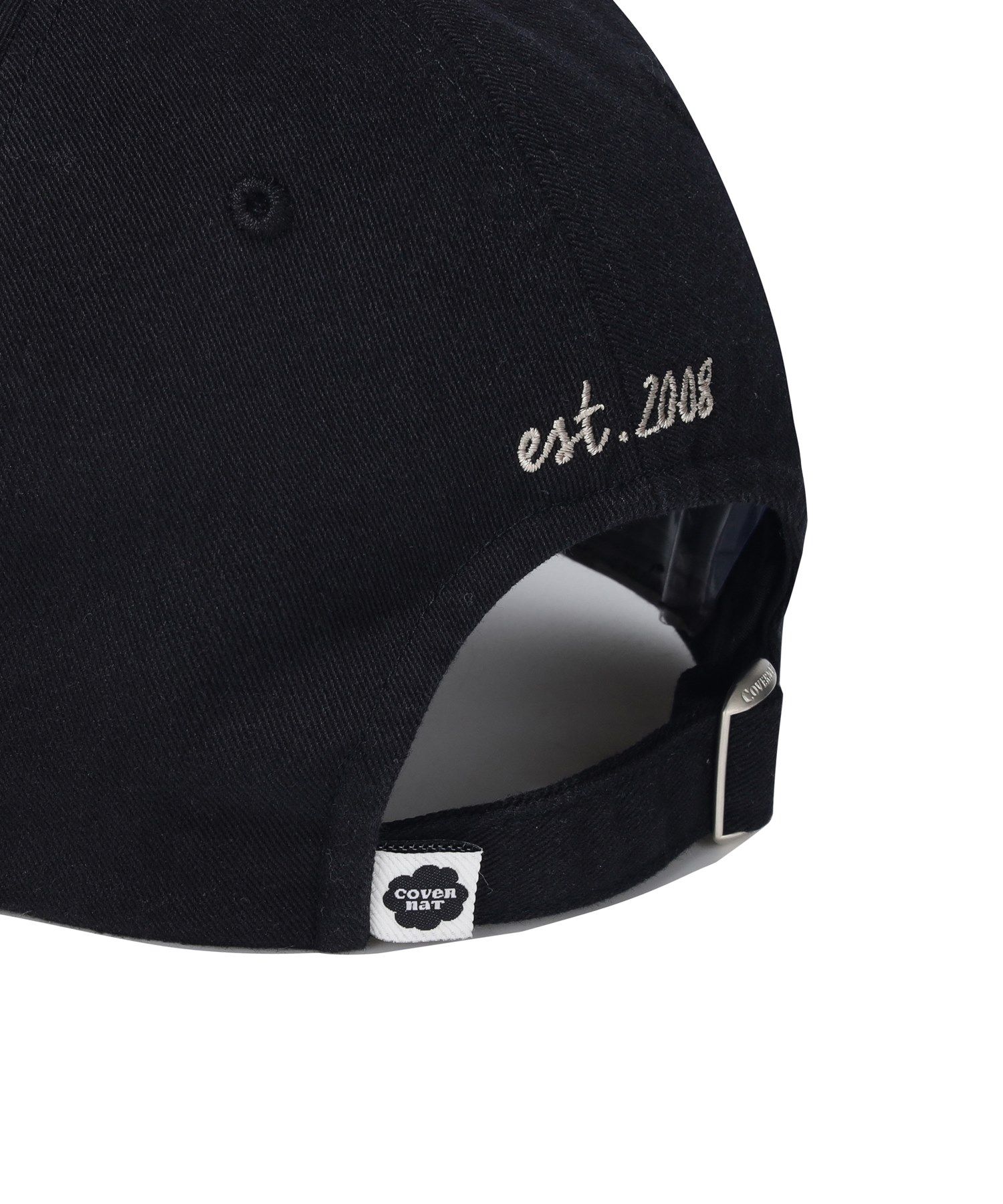 韓国人気ファッション[COVERNAT] CLOVER HEART GRUNGE HAT MUSINSA | COVERNAT WOMAN Clover Heart Grunge Ball Cap Black