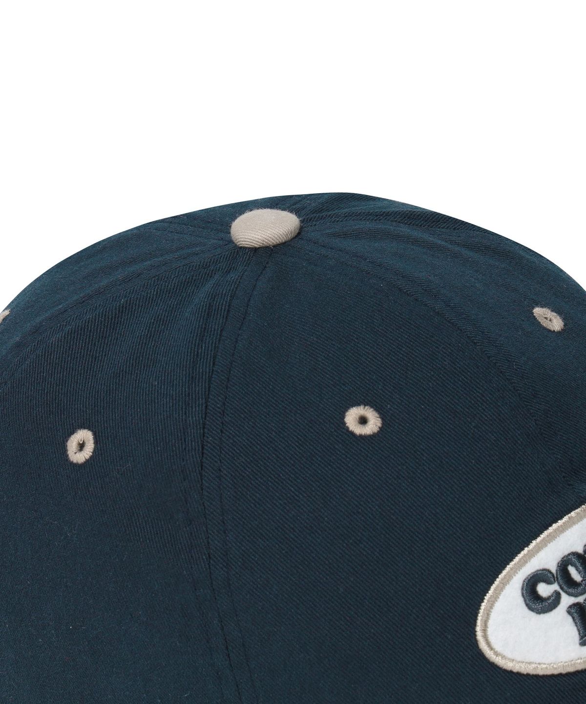 커버낫 우먼(COVERNAT WOMAN) 클로버하트 쿠퍼로고 와펜 볼캡 Navy