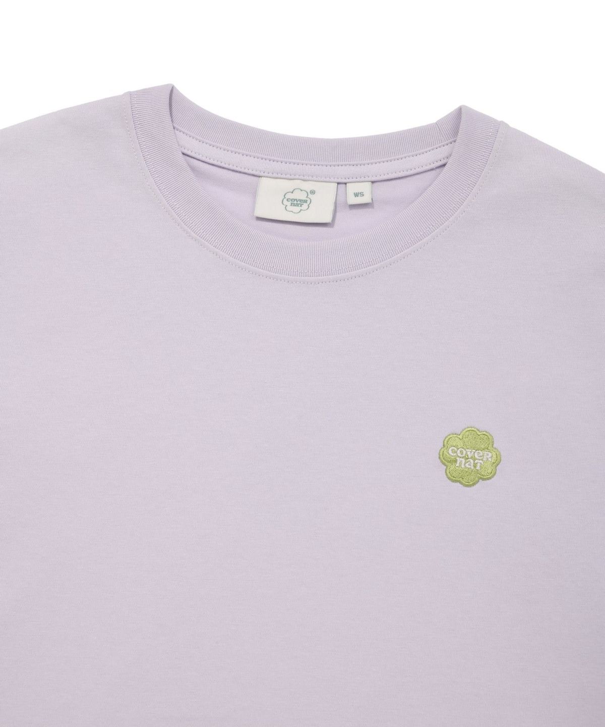 커버낫 우먼(COVERNAT WOMAN) 우먼 스몰 클로버하트 티셔츠 Light Purple