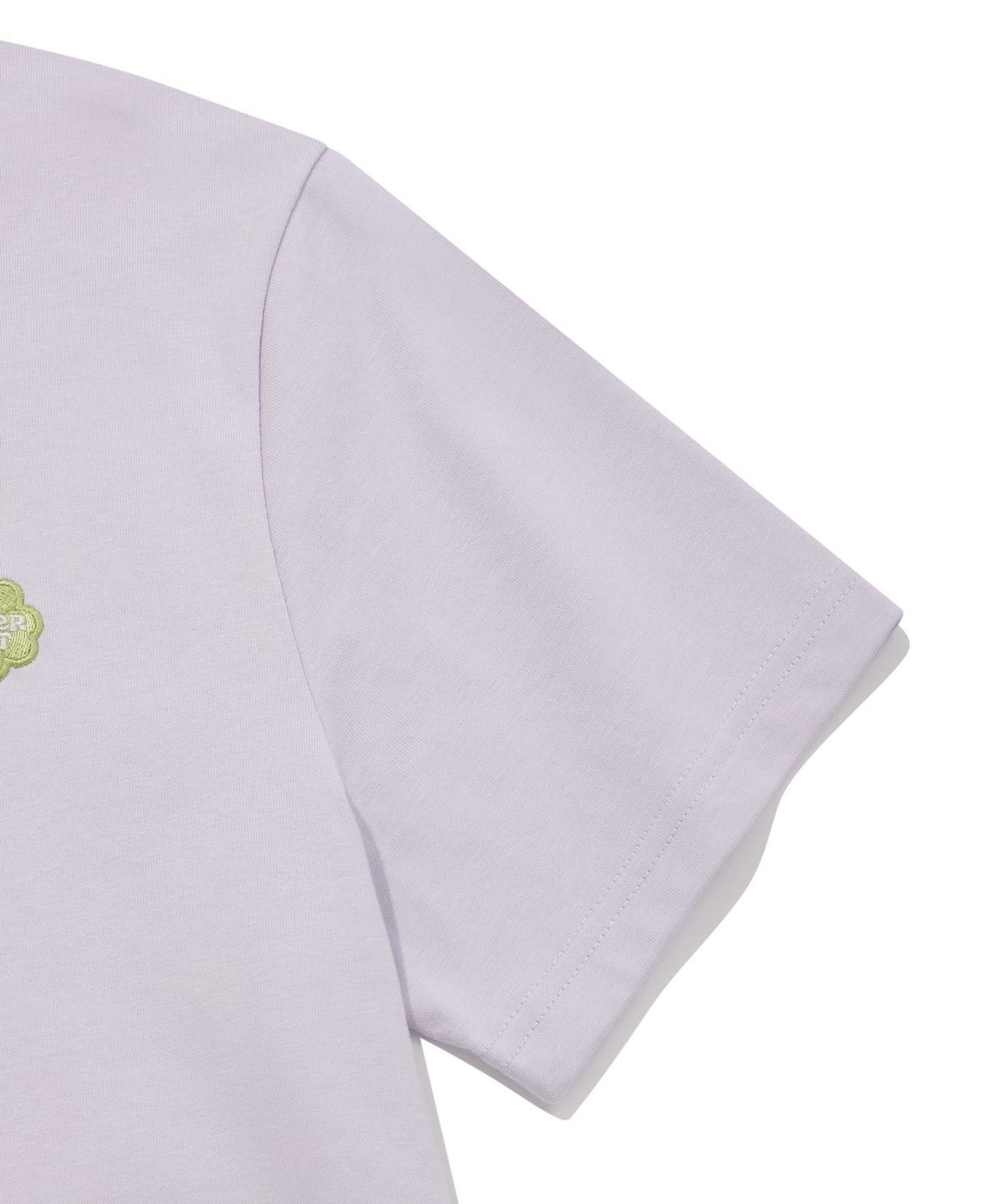 커버낫 우먼(COVERNAT WOMAN) 우먼 스몰 클로버하트 티셔츠 Light Purple