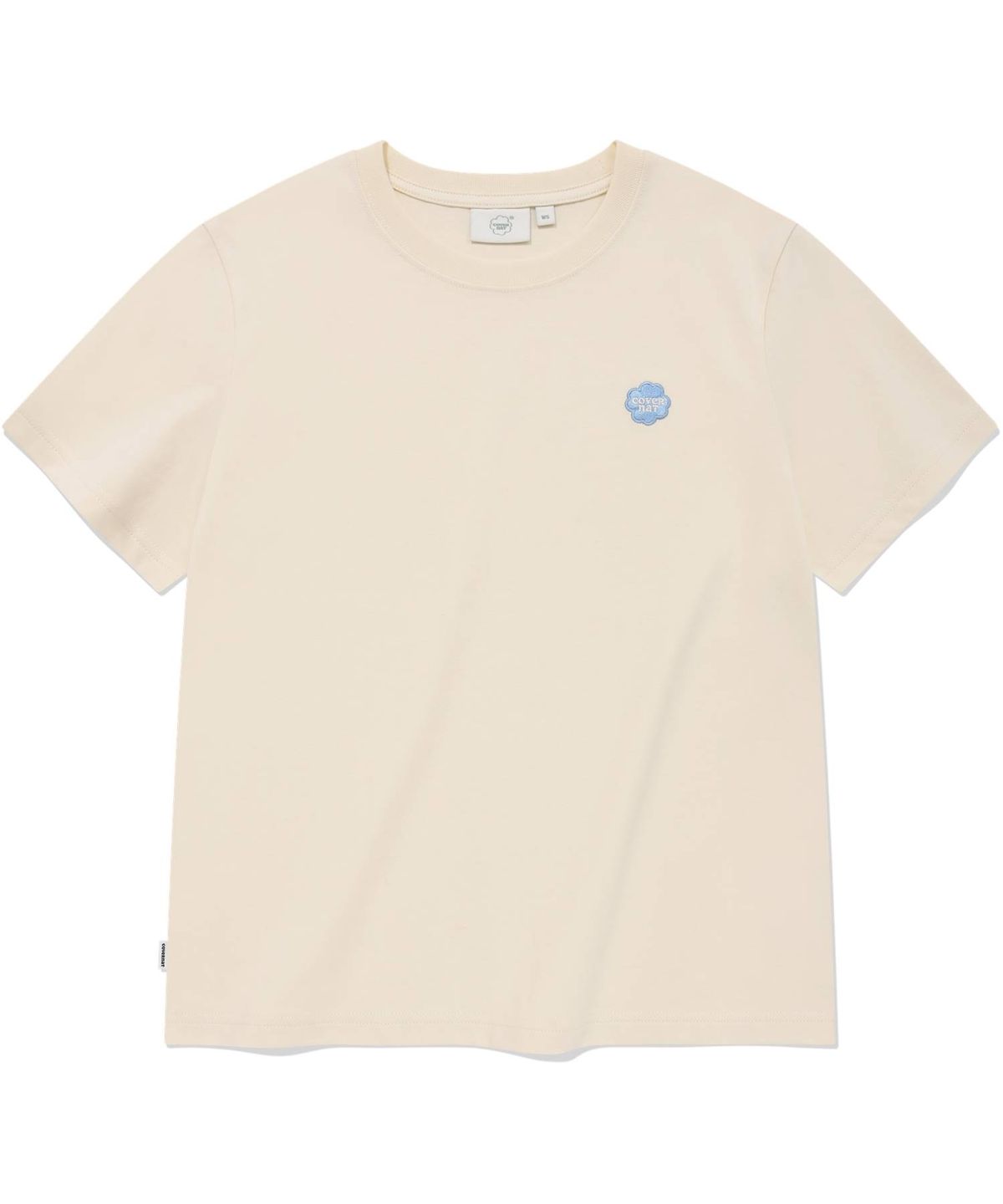커버낫 우먼(COVERNAT WOMAN) 우먼 스몰 클로버하트 티셔츠 Cream