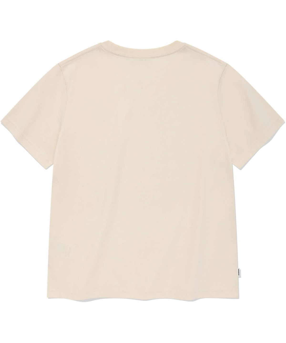 커버낫 우먼(COVERNAT WOMAN) 우먼 스몰 클로버하트 티셔츠 Cream