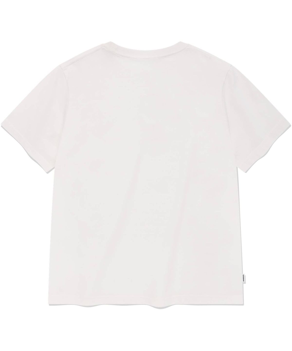 커버낫 우먼(COVERNAT WOMAN) 우먼 스몰 클로버하트 티셔츠 White