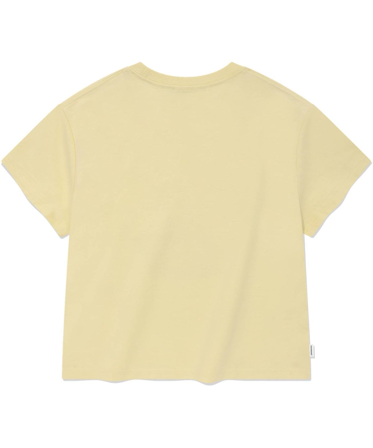 커버낫 우먼(COVERNAT WOMAN) 우먼 크롭 프루트 티셔츠 Light Yellow