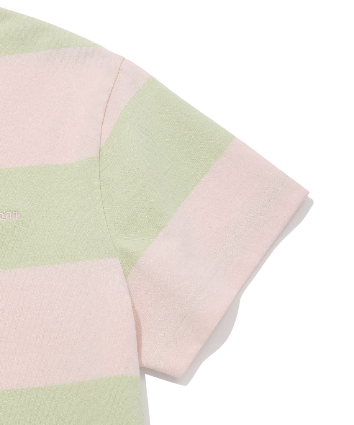 커버낫 우먼(COVERNAT WOMAN) 우먼 크롭 럭비 티셔츠 Light Pink