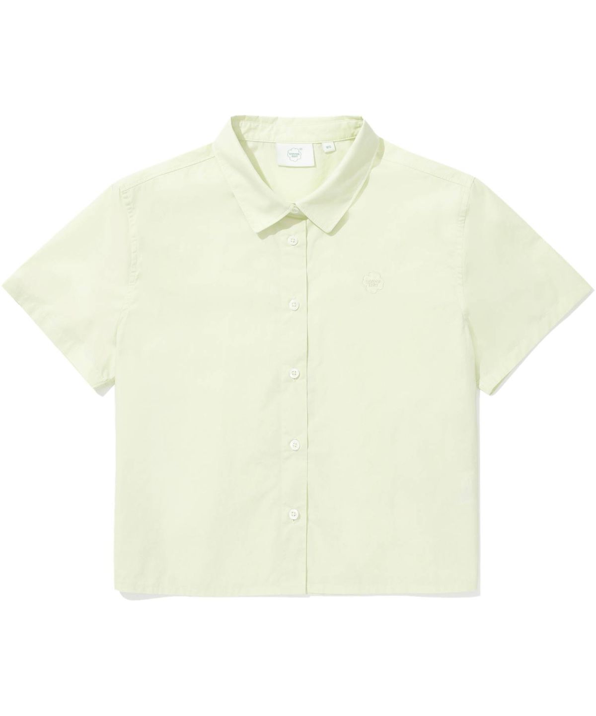 커버낫 우먼(COVERNAT WOMAN) 우먼 포플린 반팔 셔츠 Light Green