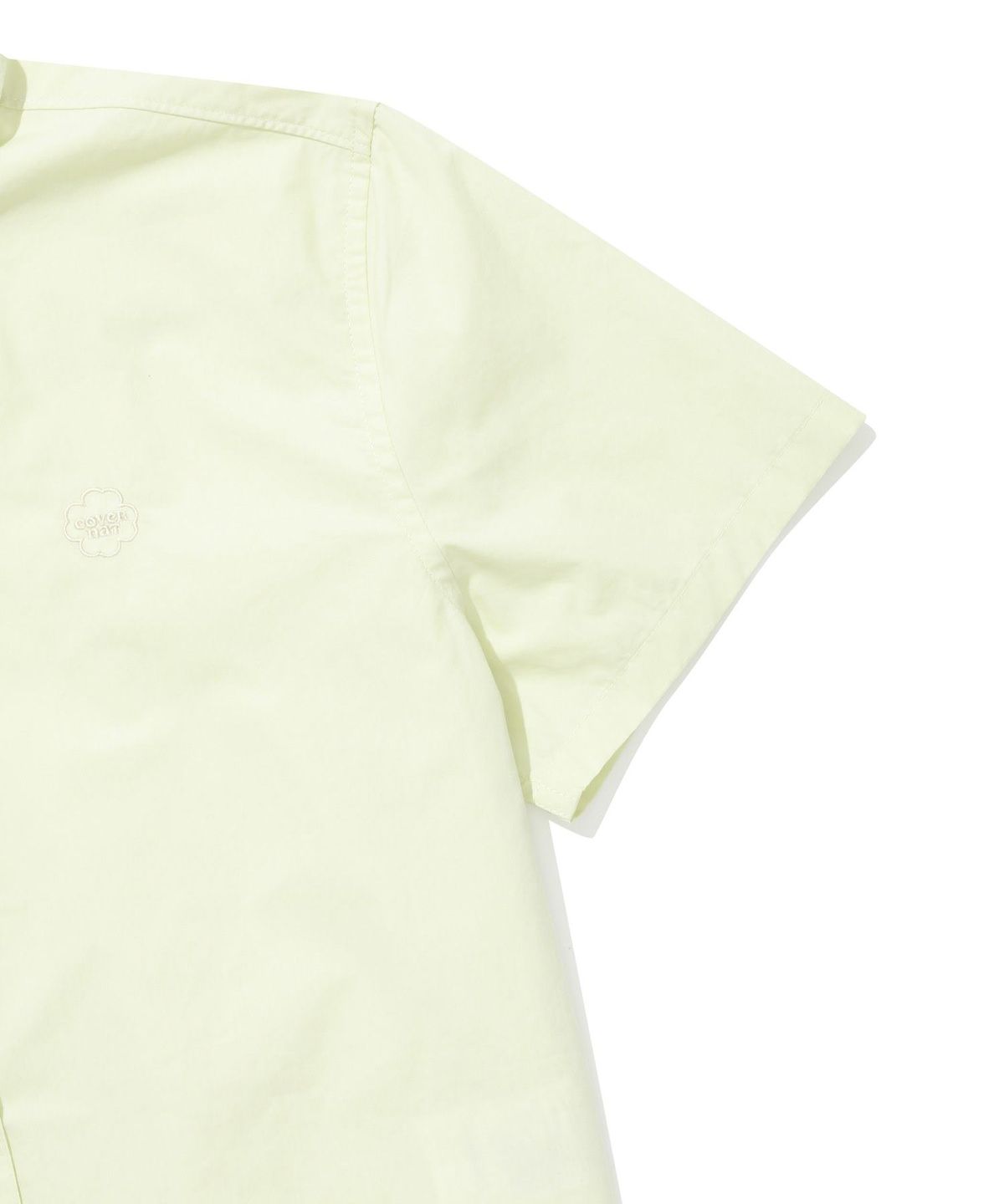 커버낫 우먼(COVERNAT WOMAN) 우먼 포플린 반팔 셔츠 Light Green