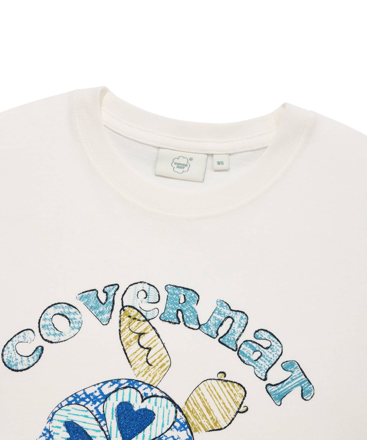 커버낫 우먼(COVERNAT WOMAN) 우먼 두들 터틀 티셔츠 White