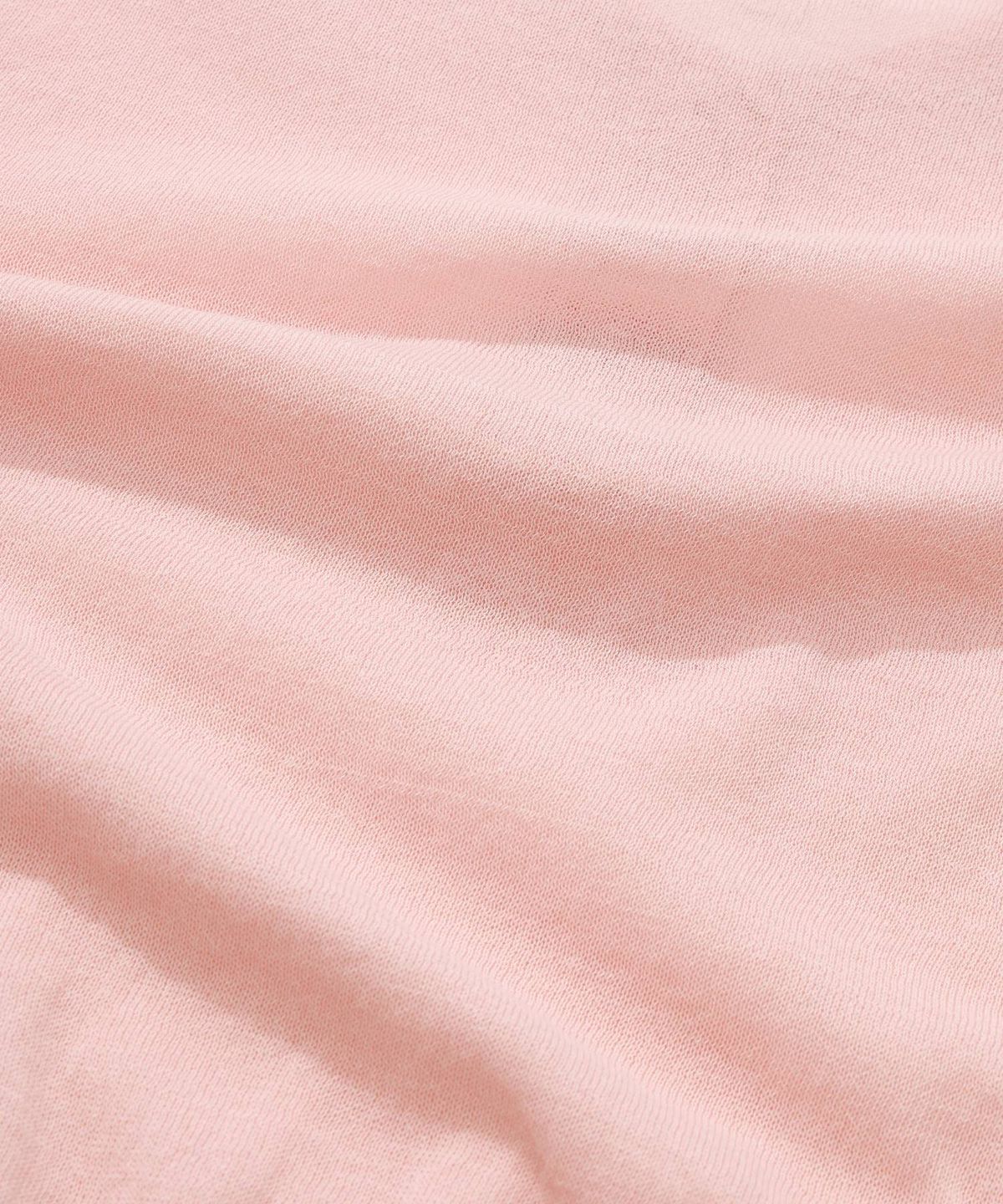 커버낫 우먼(COVERNAT WOMAN) 우먼 시어 카라 크롭 하프니트 Light Pink