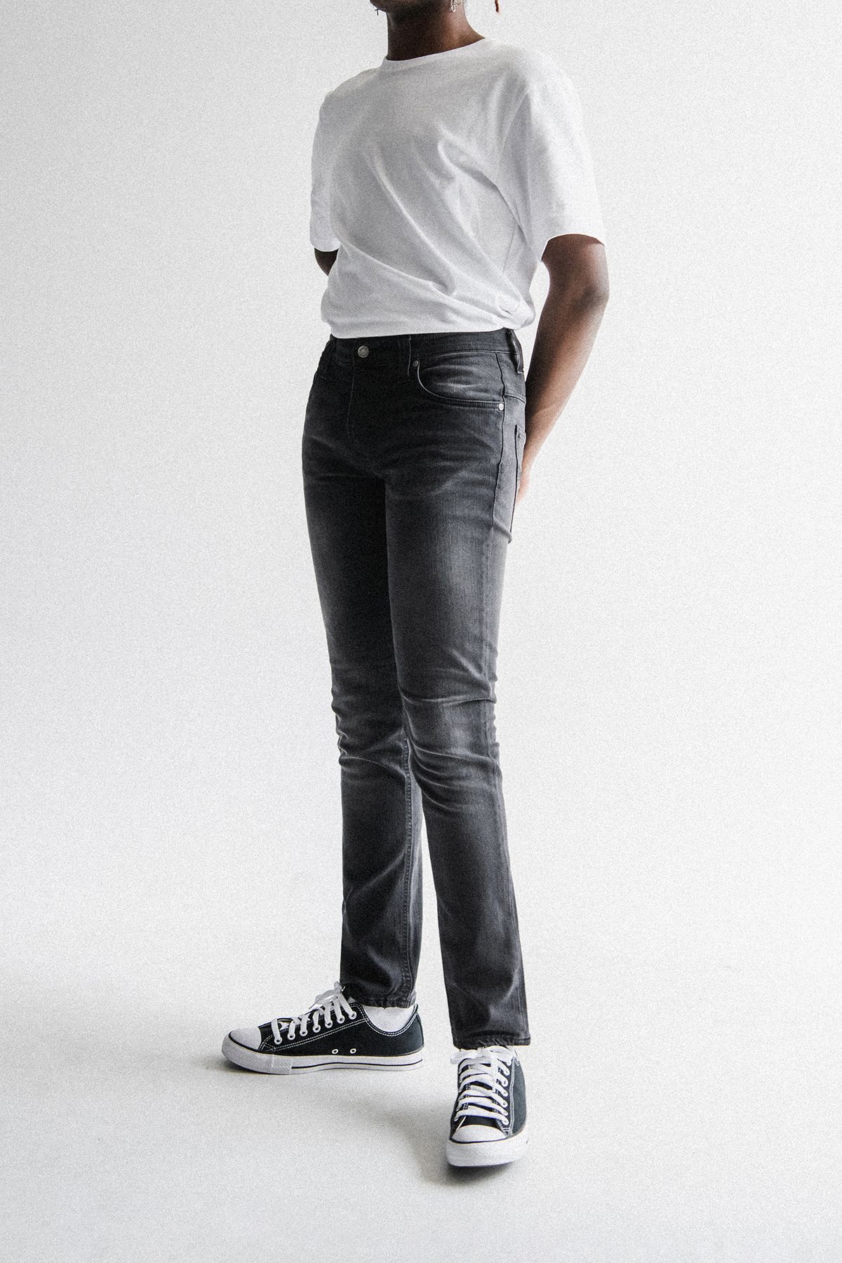 누디진(NUDIEJEANS) 씬핀 Black Brutus 111931