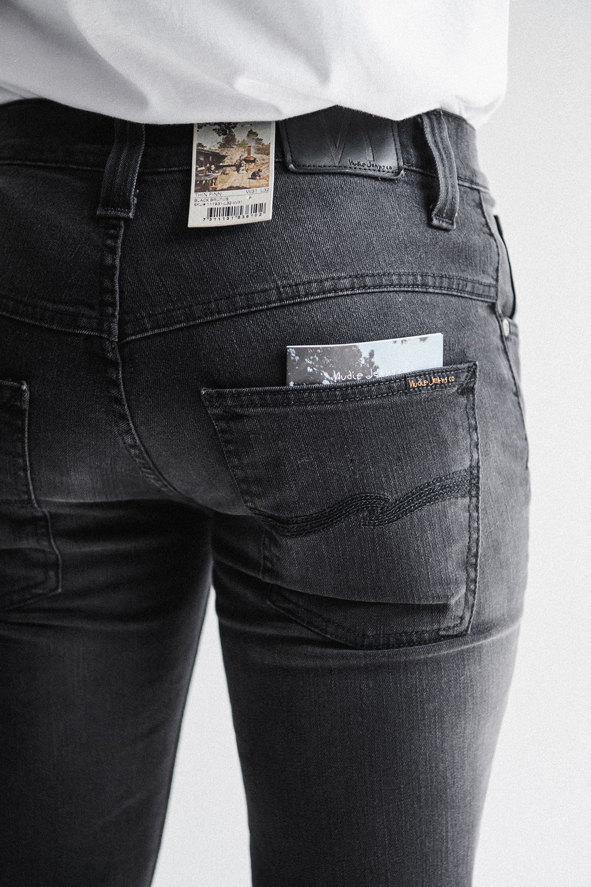 누디진(NUDIEJEANS) 씬핀 Black Brutus 111931