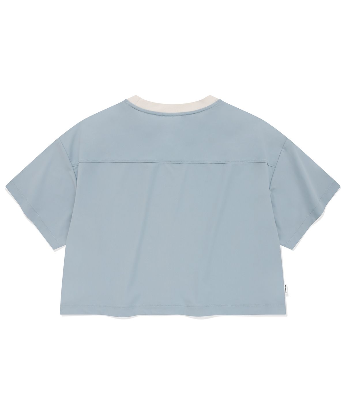 커버낫 우먼(COVERNAT WOMAN) 우먼 컴포트 스트링 크롭 티셔츠 Light Blue
