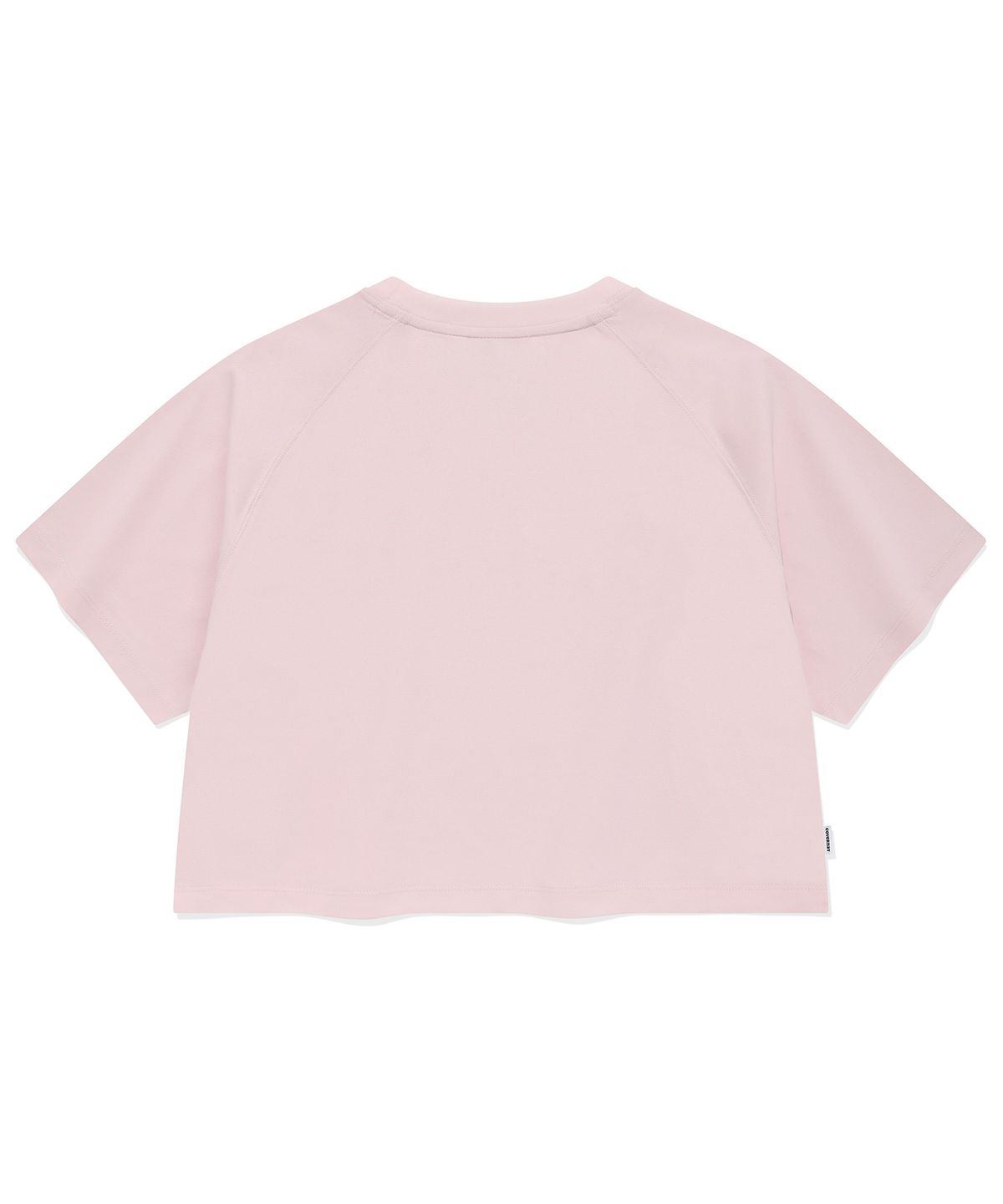 커버낫 우먼(COVERNAT WOMAN) 우먼 쿠퍼 로고 아이스 크롭 티셔츠 Light Pink