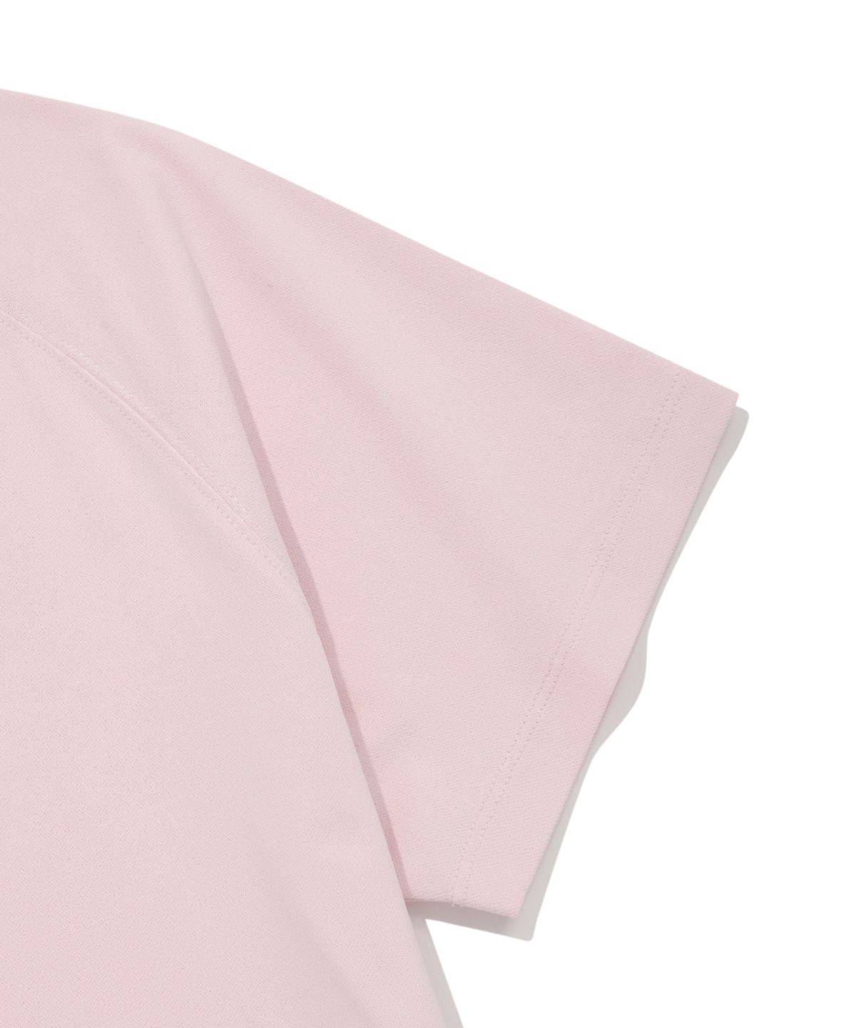 커버낫 우먼(COVERNAT WOMAN) 우먼 쿠퍼 로고 아이스 크롭 티셔츠 Light Pink