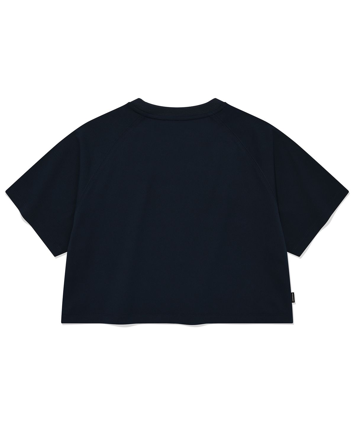 커버낫 우먼(COVERNAT WOMAN) 우먼 쿠퍼 로고 아이스 크롭 티셔츠 Navy