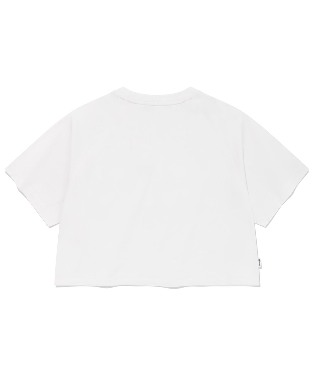 커버낫 우먼(COVERNAT WOMAN) 우먼 쿠퍼 로고 아이스 크롭 티셔츠 White