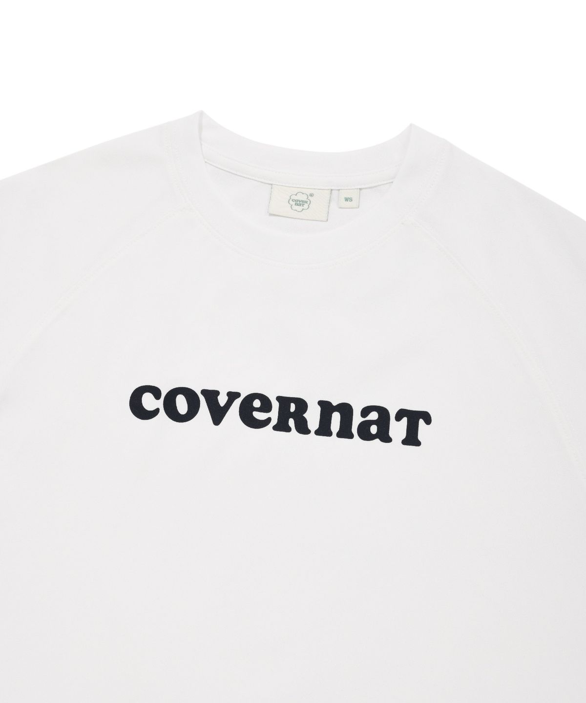 커버낫 우먼(COVERNAT WOMAN) 우먼 쿠퍼 로고 아이스 크롭 티셔츠 White